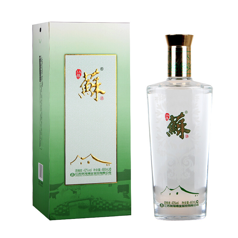 江蘇省雙溝酒蘇酒3A級(jí)42度濃香型480ml單瓶裝