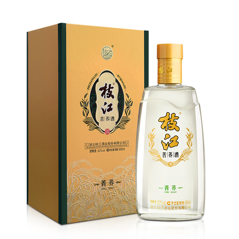 湖北枝江酒業(yè)苦蕎酒菁蕎蕎麥酒42度其它香型500ml單瓶裝