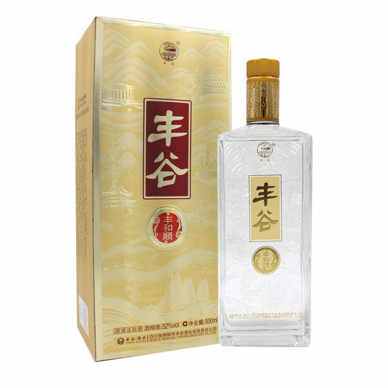 四川豐谷酒業(yè)豐谷豐和順52度濃香型500ml單瓶裝
