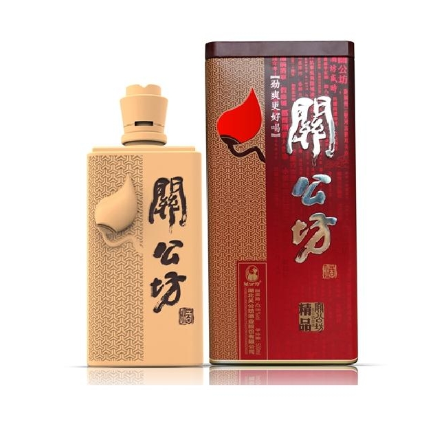 湖北稻花香酒鐵關(guān)公428度濃香型500ml單瓶裝