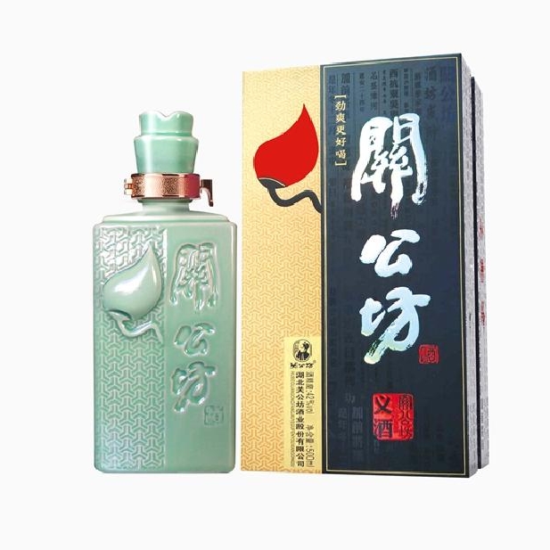 湖北稻花香酒關(guān)公義酒42度濃香型500ml單瓶裝