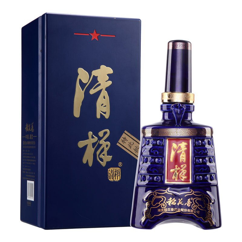 湖北稻花香酒清樣52度兼香型500ml單瓶裝