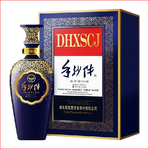 湖北稻花香酒手抄件53度醬香型500ml單瓶裝