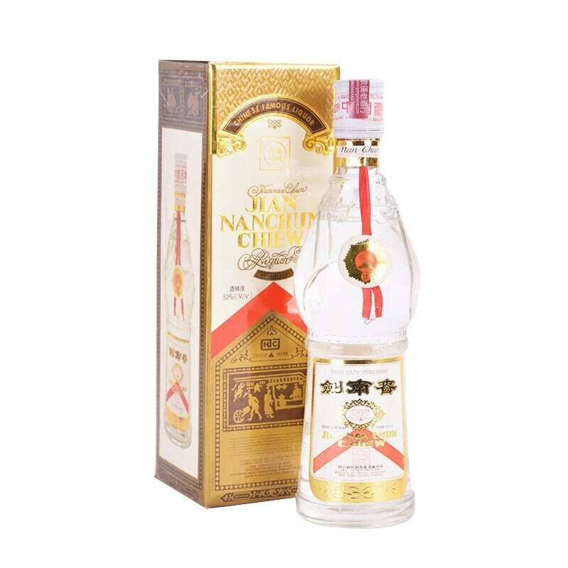 陳年老酒1993年劍南春（白蓋）52度口感濃香型白酒500ml單瓶裝