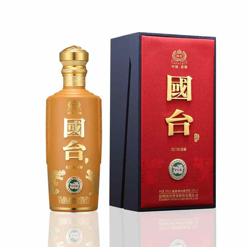 貴州國臺(tái)酒紅門紅國醬53度醬香型500ml單瓶裝