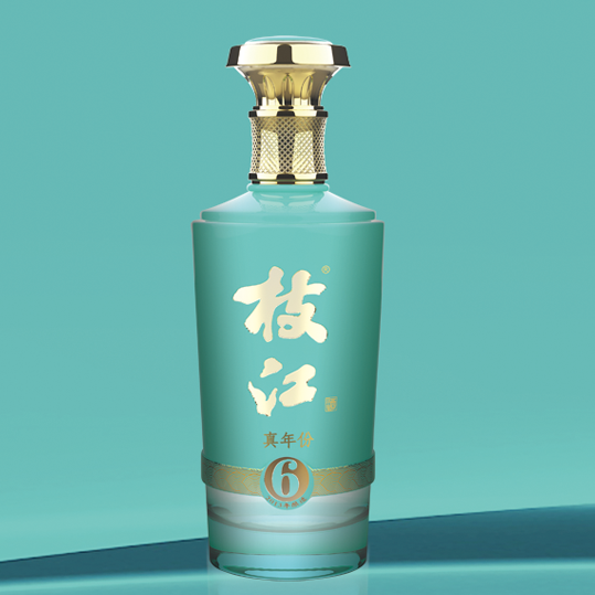 湖北枝江酒業(yè)真年份6年42度柔雅香型500ml單瓶裝