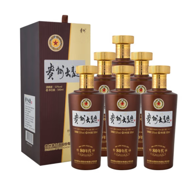 貴州大曲80年代 53度醬香酒白酒 500ml