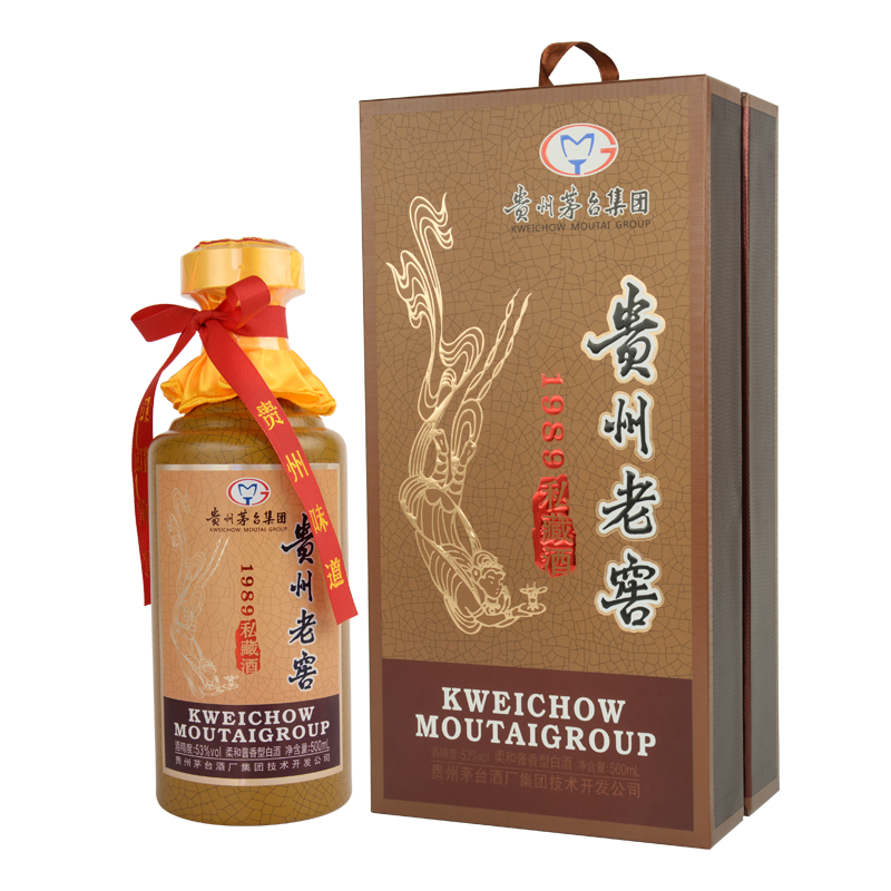 貴州老窖53度1989私藏酒柔和醬香型500ml單瓶