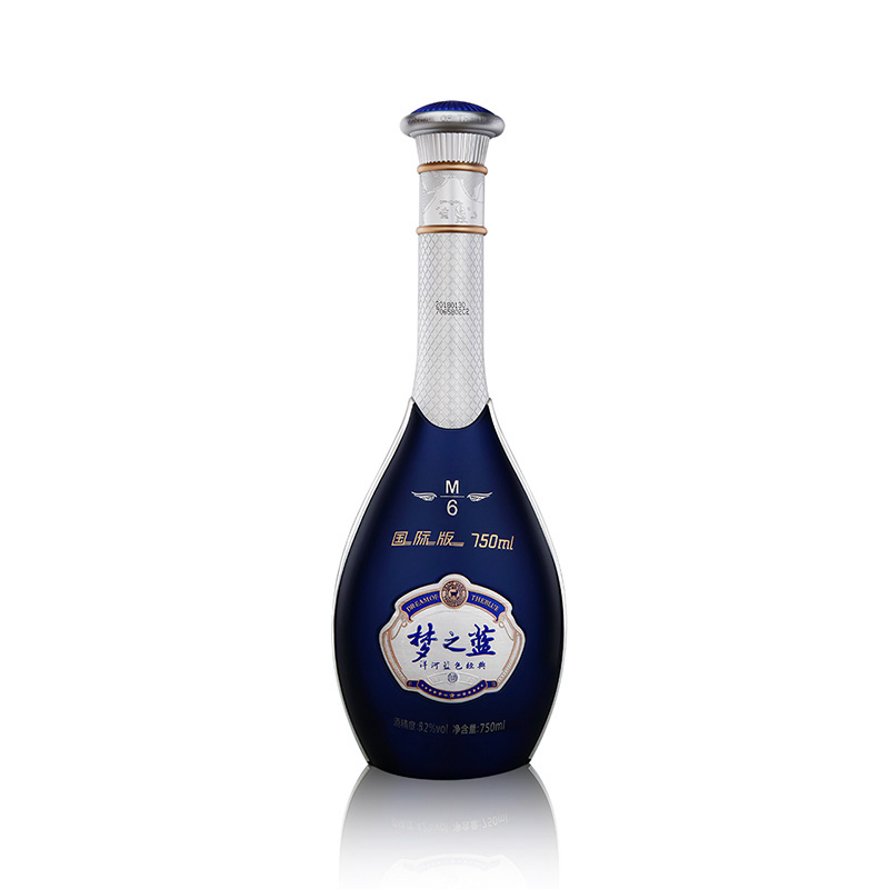 洋河蓝色经典梦之蓝M6国际版浓香型白酒52度750ml价格图表-[口感评测]真