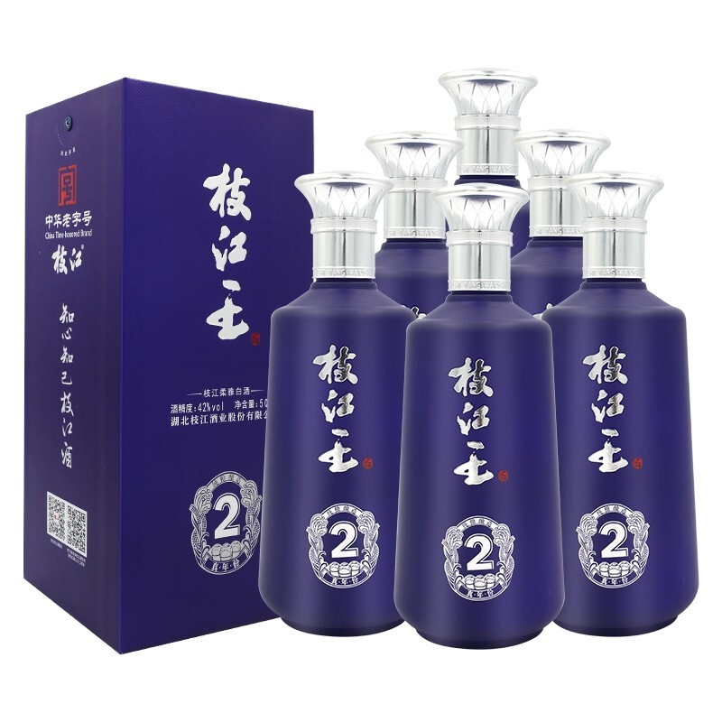 湖北枝江酒業(yè)枝江王真年份2 42度濃香型500ml