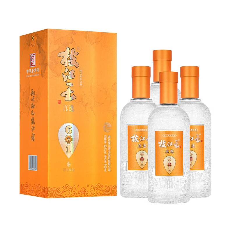 湖北枝江酒業(yè)枝江王真選6 42度濃香型500ml