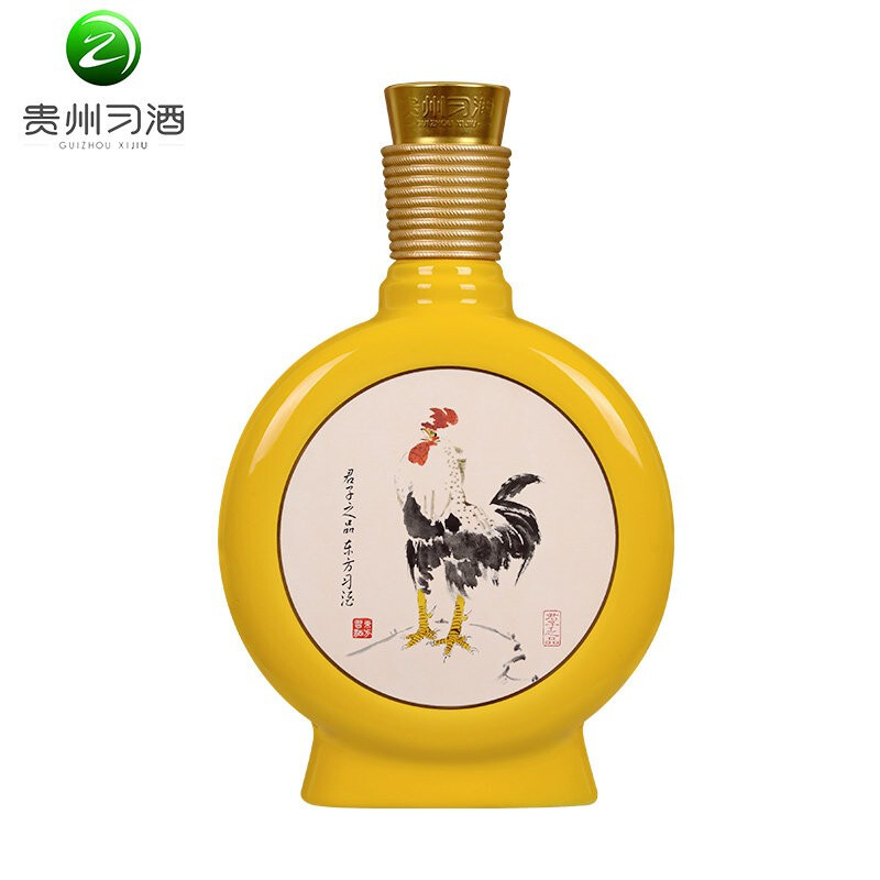 貴州習(xí)酒窖藏雞年生肖紀(jì)念酒53度醬香型500ml單瓶裝
