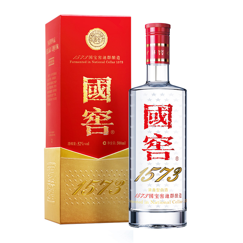 瀘州老窖 國(guó)窖1573 濃香型白酒 52度500ml 單瓶裝