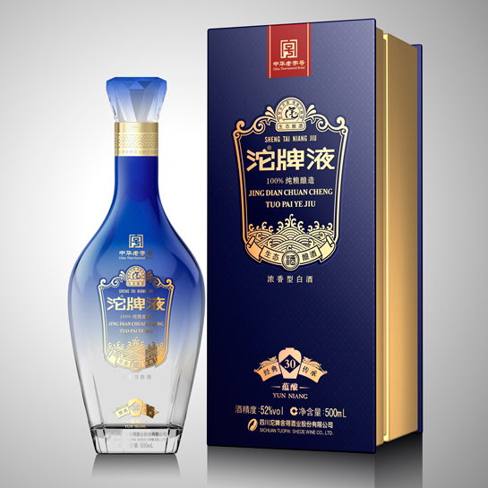 四川沱牌舍得集團沱牌液30年口感濃香型52度白酒500ml單瓶裝