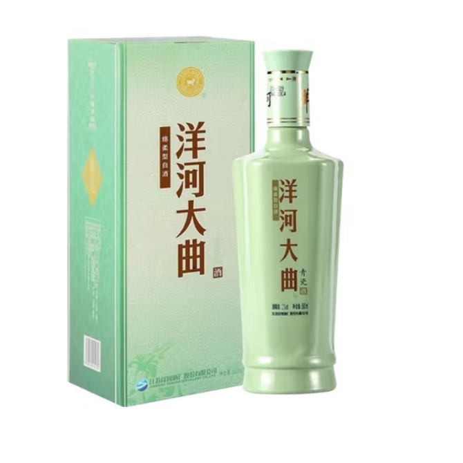 洋·河大曲青瓷52度浓香型白酒500ml*6价格图表-[口感评测]真假鉴别多少