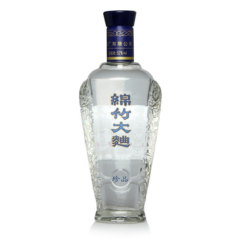 四川劍南春2020年綿竹大曲珍品藍(lán)瓶口感濃香型52度白酒475ml單瓶裝