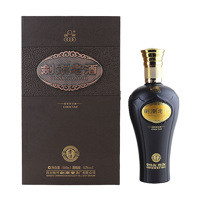 四川劍南春劍南老酒陳壇口感濃香型52度白酒500ml單瓶裝