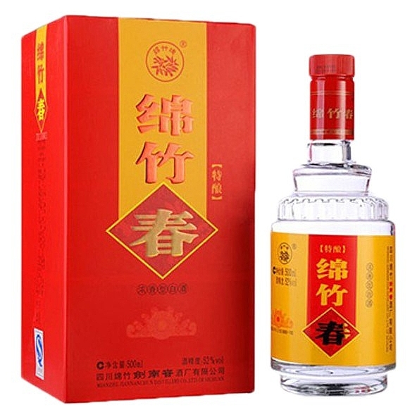 四川劍南春酒綿竹春老特釀口感濃香型52度白酒500ml單瓶裝