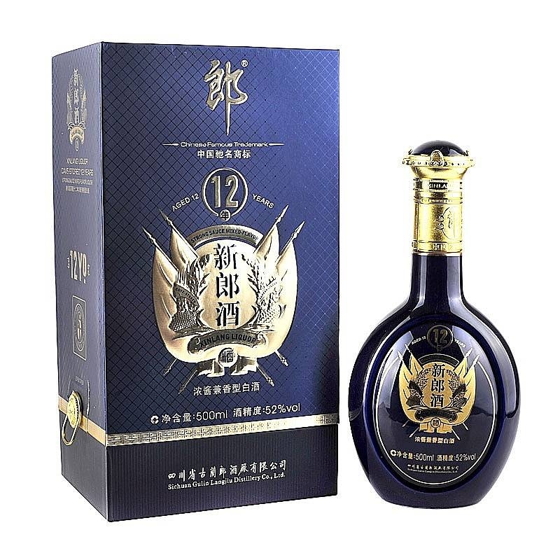 四川郎酒新郎酒12年口感濃醬兼香型52度白酒500ml單瓶裝