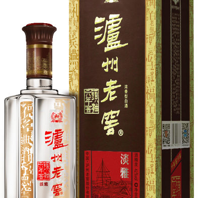 四川瀘州老窖六年窖淡雅頭曲口感濃香型52度白酒450ml單瓶裝