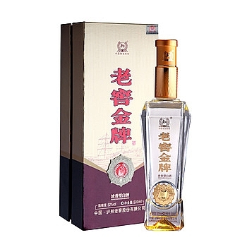 四川瀘州老窖老窖金牌黃鉆版口感濃香型52度白酒500ml單瓶裝