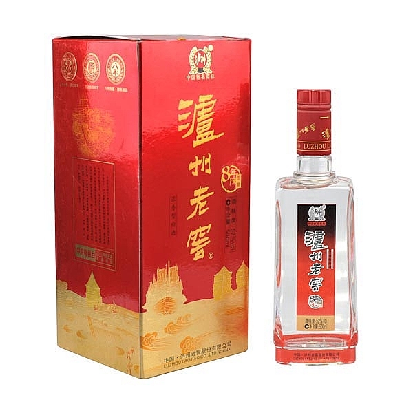 四川瀘州老窖8年陳頭曲金卡版口感濃香型52度白酒500ml單瓶裝