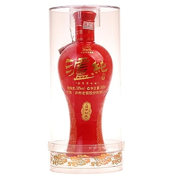 四川瀘州老窖瀘純盛世紅典口感濃香型38度白酒500ml單瓶裝