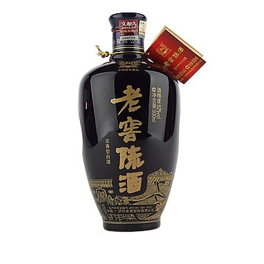 四川瀘州老窖陳酒藍花瓷口感濃香型52度白酒500ml單瓶裝