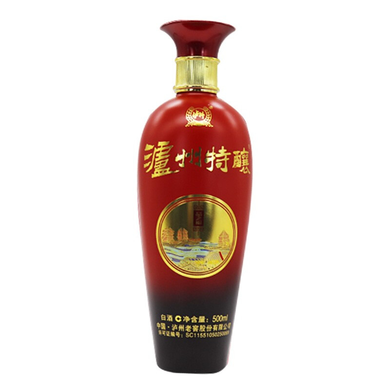 瀘州老窖瀘州特釀品之?？诟袧庀阈?2度白酒500ml單瓶裝