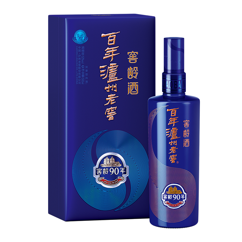 瀘州老窖窖齡90年新品口感濃香型38度白酒500ml單瓶裝