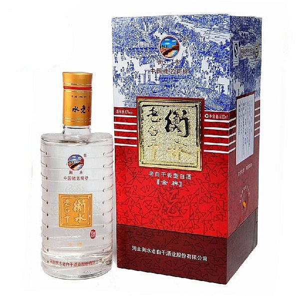 河北省衡水金牌老白干口感干香型67度白酒500ml單瓶裝