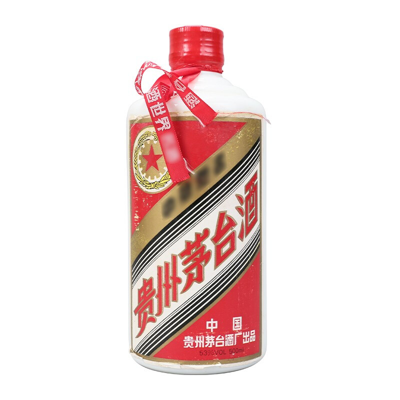 貴州茅臺集團1993年五星飛天紅皮口感醬香型53度白酒500ml單瓶裝