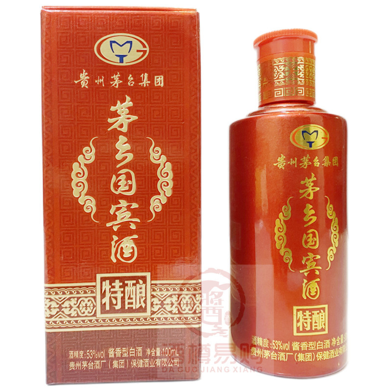 貴州茅臺集團茅鄉(xiāng)國賓酒特釀小酒版口感醬香型53度白酒100ml單瓶裝