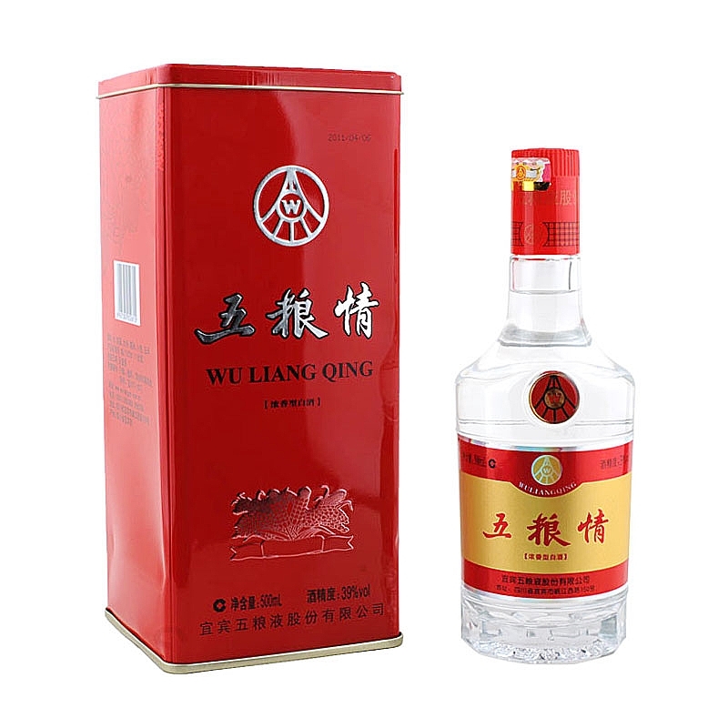 五糧液五糧情基金裝口感濃香型52度白酒500ml單瓶裝