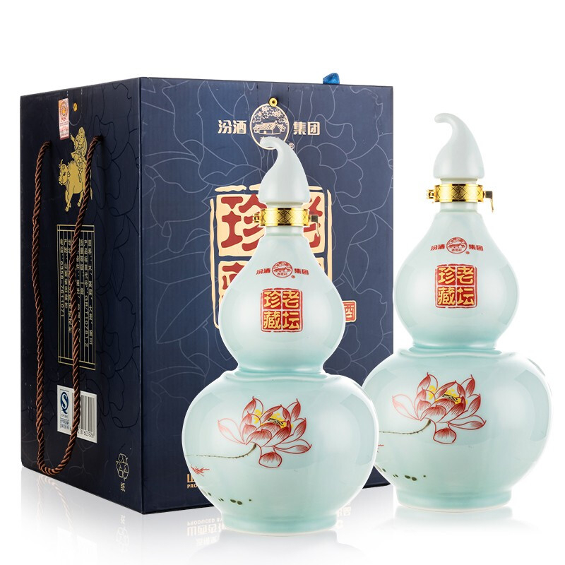 汾酒集團(tuán)珍藏老壇葫蘆瓶口感清香型53度白酒1500壇裝