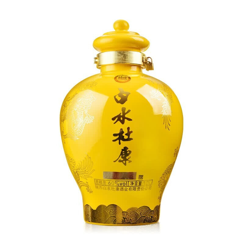 白水杜康封壇原漿大壇口感濃香型60度白酒10000ml單瓶裝