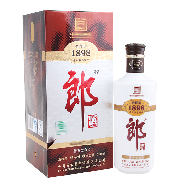 郎酒集團(tuán)2012年53度老郎酒1898醬香型白酒500ml單瓶裝