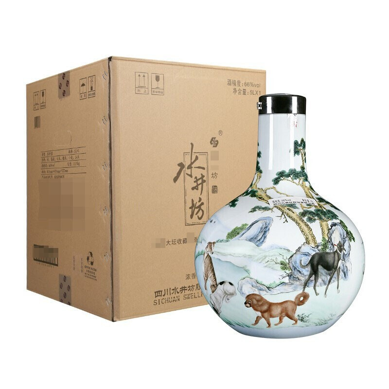 水井坊十全十美大壇66度濃香型5000ml一壇裝