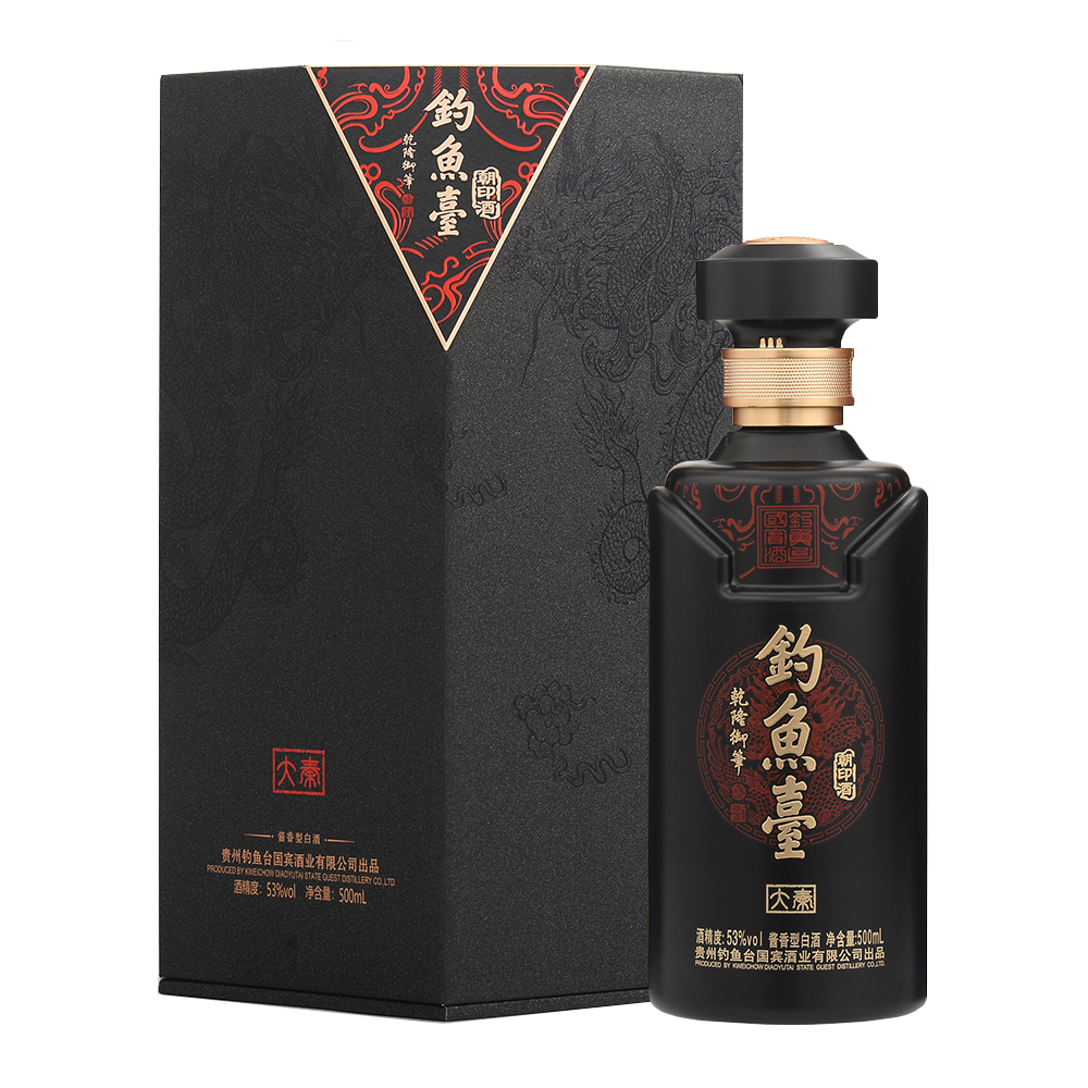 貴州釣魚臺朝印酒（大秦）53度醬香型500ml單瓶裝