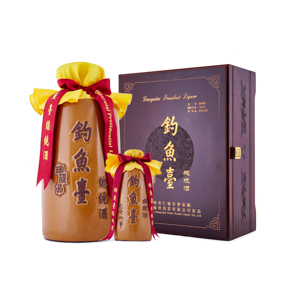 貴州釣魚臺國賓酒總統(tǒng)酒53度醬香型750ml單瓶裝