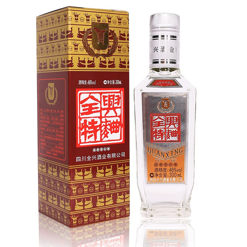 四川全興酒業(yè)特曲46度濃香型300ml單瓶裝