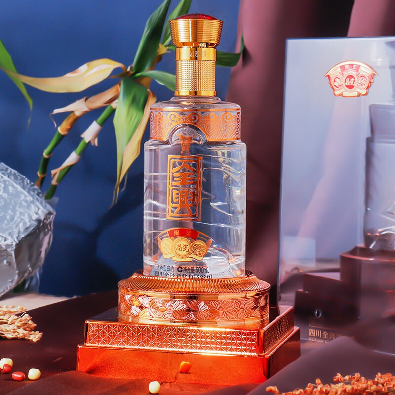 四川全興酒業(yè)老號綿柔晶瓷50度濃香型500ml單瓶裝