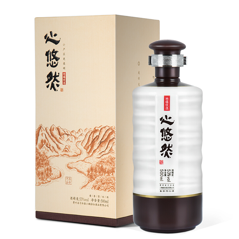 小糊涂仙心悠然地蘊優(yōu)選53度醬香型500ml單瓶裝