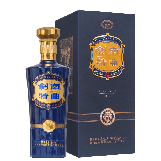 四川劍南春酒廠劍南特曲52度口感濃香型白酒500ml單瓶裝