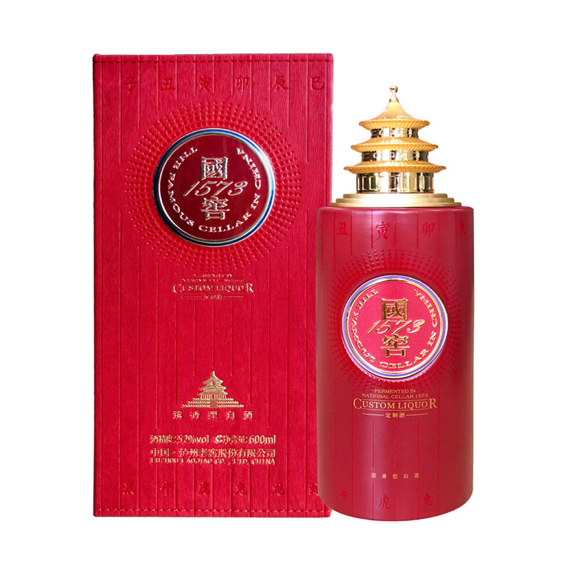 四川瀘州老窖國(guó)窖1573天壇·孟春祈谷口感濃香型52度白酒600ml壇裝