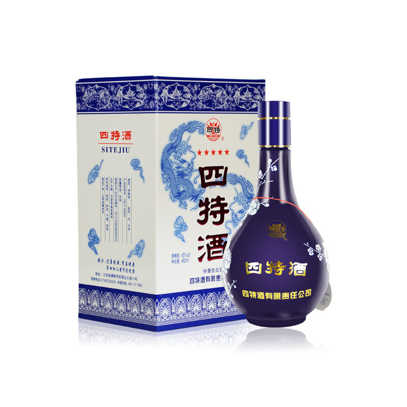 江西省四特酒五星四特45度特香型白酒460ml單瓶裝