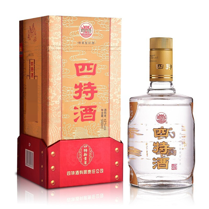 江西省四特酒新貴賓42度特香型白酒500ml單瓶裝