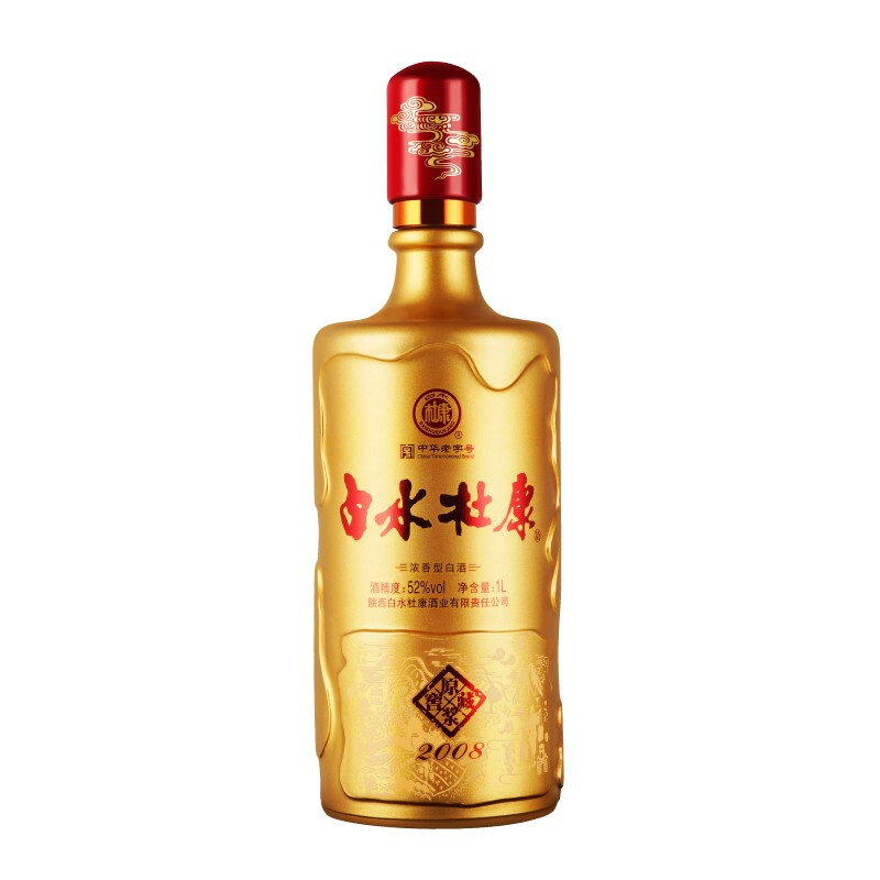 白水杜康窖藏原浆2008口感浓香型52度白酒500ml单瓶装