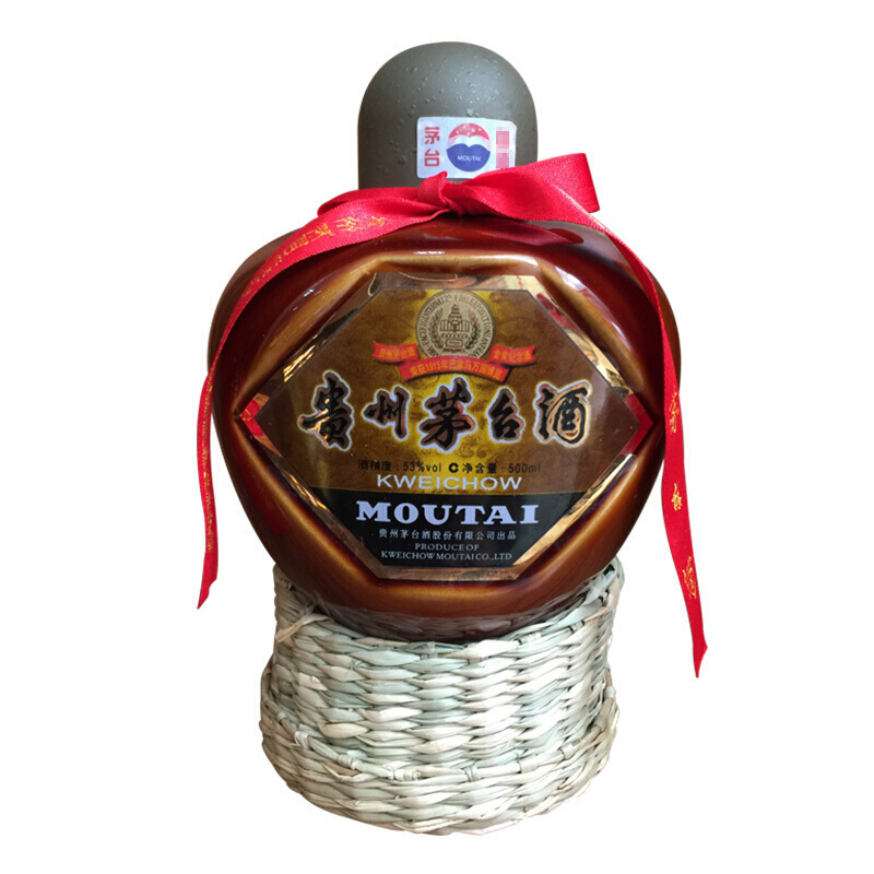 茅臺巴拿馬金獎紀(jì)念酒（草帽壇裝）53度醬香型500ml單瓶