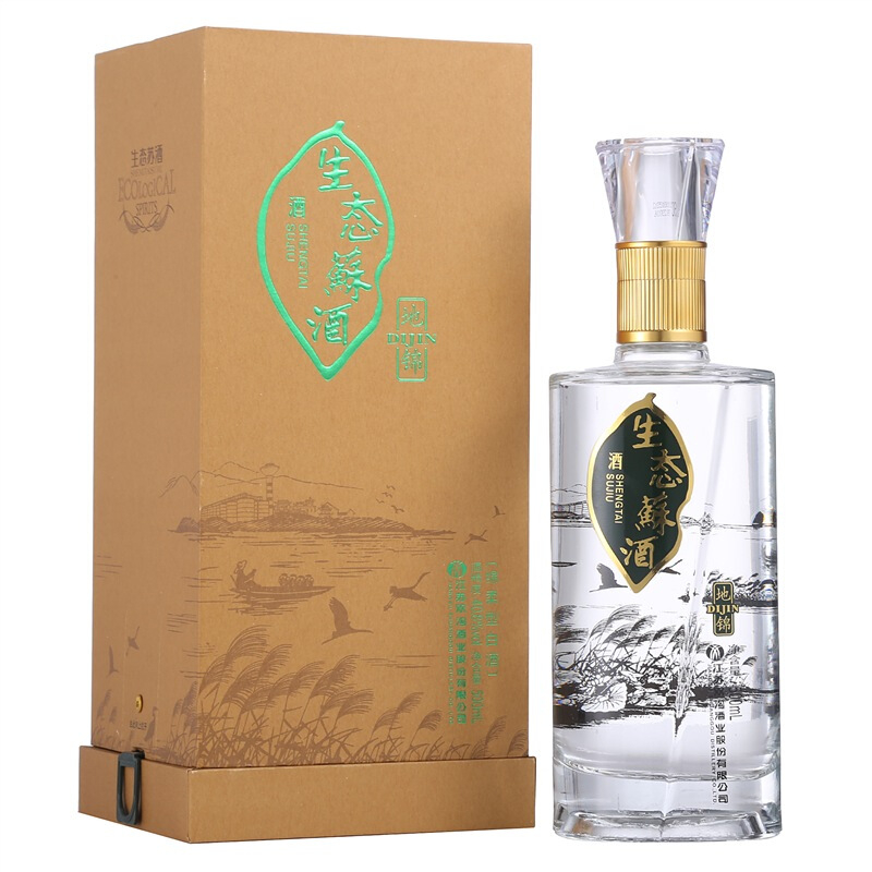 雙溝生態(tài)蘇酒地錦408度濃香型500ml單瓶裝